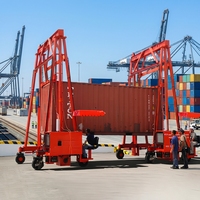 Grue à portique mobile hydraulique Kinocranes de 40 tonnes pour la manutention de conteneurs de 20 et 40 pieds, idéale pour la logistique portuaire