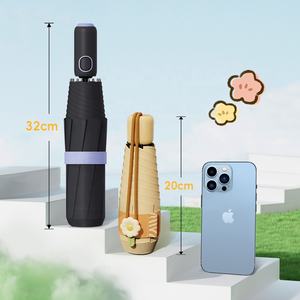 Новый Дизайн Компактный Пятикратный Зонт Портативный прочный стальной каркас водостойкий UPF 50 + солнцезащитный карман мини-зонт - Product Image 3