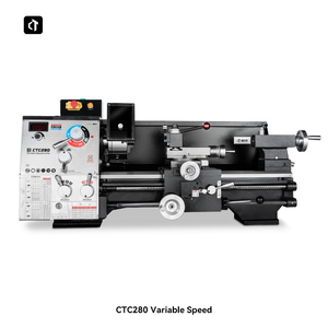 เครื่องกลึงโลหะขนาดเล็ก CTC280 ขนาด 38 มม. พร้อมระบบเปลี่ยนเครื่องมืออย่างรวดเร็วและหน้าจอแสดงผล พร้อมมอเตอร์ 1.1 กิโลวัตต์ - Product Image 3