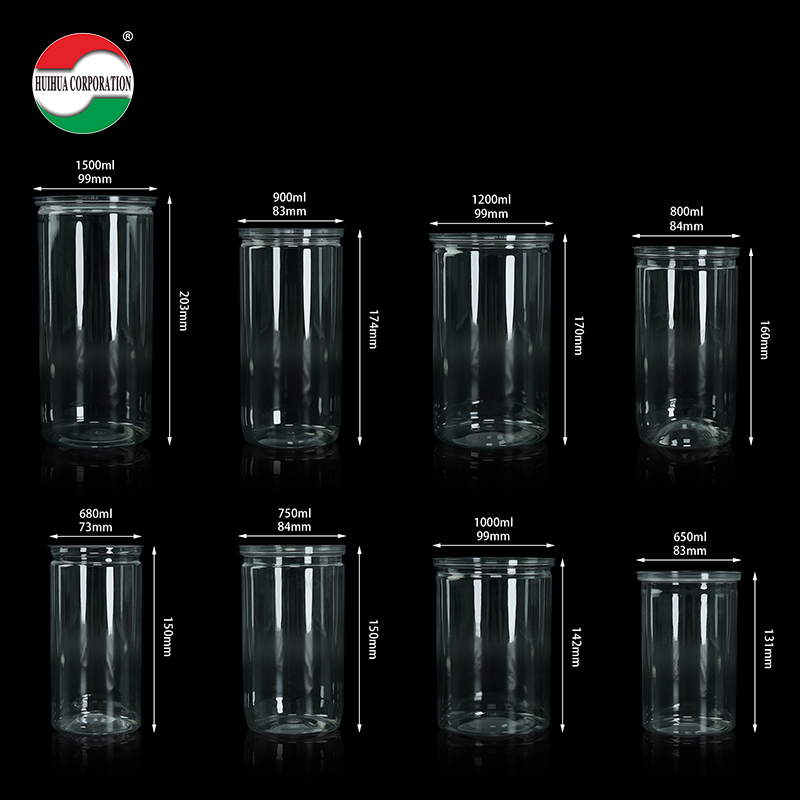 Clear Food grade PET Bottle Aluminum