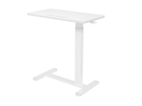 Support pour ordinateur portable à ressort à gaz mobile NBJOHSON Bureau relevable Bureau pneumatique avec roulettes cachées de 15 mm de hauteur mince