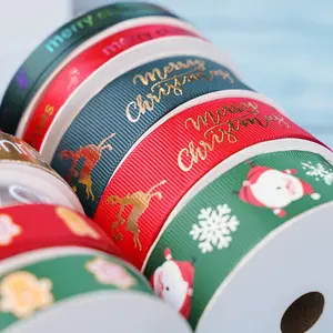 High Quality Wired Edged Ribbon Christmas Ribbon For Christmas Tree Holiday Decoration