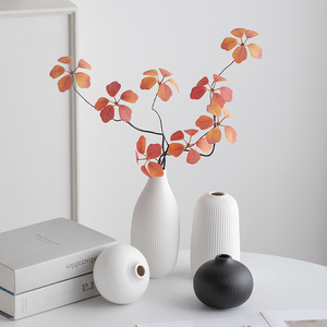 Vase en Céramique au Design Simple et Épuré avec Glaçure Lisse pour Centre de Table, Décoration d'Étagère, Idéal pour Offrir - Product Image 2