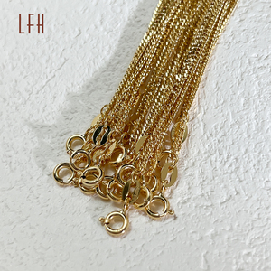 Collar Hueco Au750 Cadena de Eslabones Cubanos Joyería de Oro Real de 18k Gargantilla Hueca Oro 18k Original Joyería de Oro Real al por Mayor - Product Image 5