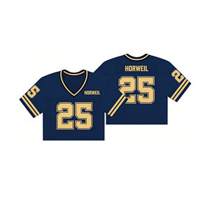 Maillot de football vintage streetwear col en V personnalisé style HORWEIL pour homme, en maille respirante, polyester, vêtement de sport décontracté - Product Image 6