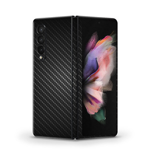 Funda para teléfono Samsung Fold, cubierta completa de fibra de carbono, diseño en relieve para Fold5 Fold4 Flip4 Flip3 Fold3 Fold2 - Product Image 5