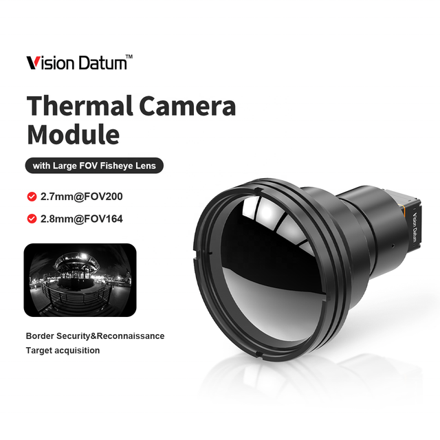 1.0-4.0x Digital Zoom 640x512 FL2.7mm FOV 200° Shutterless NUC Fisheye UAV Thermal Camera Module for Agricultural Project