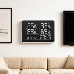 Termoigrometro digitale intelligente con sensore di temperatura e umidità Wireless <span class=keywords><strong>in</strong></span> <span class=keywords><strong>tempo</strong></span> <span class=keywords><strong>reale</strong></span> per il monitoraggio del <span class=keywords><strong>tempo</strong></span> interno/esterno - Product Image 3