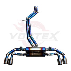 Vortex Titanium Valvetronic Exhaust for Porsche Cayenne E3 9Y0 3.0T 2019 Catback Muffler Quad Tips - Product Image 1
