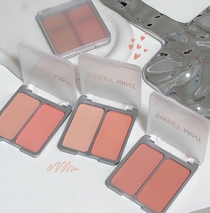 <span class=keywords><strong>Paleta</strong></span> de Rubor de Larga Duración, Maquillaje de Marca Privada, Polvo Mate <span class=keywords><strong>Iluminador</strong></span>, Productos Cosméticos de Belleza, Rubor Natural - Product Image 4