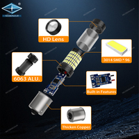 T20 7440 W21W 7443 W21/5W 3014 96SMD Auto voiture LED clignotant lampe marche arrière frein arrêt blanc ambre rouge ampoule