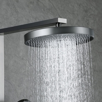 Ensemble de colonne de douche murale en laiton de luxe pour salle de bain, vente flash, système de douche eau chaude et froide