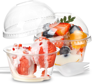 Gobelets jetables en PET à paroi simple <span class=keywords><strong>Wellpack</strong></span>, 78 mm, transparents comme du cristal, 5,5 oz, logo imprimé UV, pour crème glacée, café glacé, boissons froides - Product Image 5