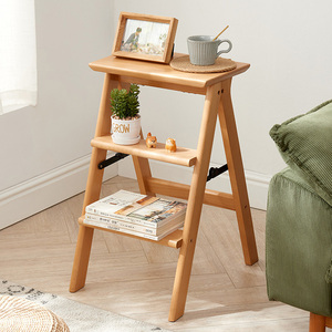 <span class=keywords><strong>Escalera</strong></span> <span class=keywords><strong>Plegable</strong></span> Interior <span class=keywords><strong>de</strong></span> <span class=keywords><strong>Madera</strong></span> para Cocina, Taburete Pequeño, Banco Portátil para Zapatos, Soporte para Macetas, Taburete <span class=keywords><strong>Plegable</strong></span> <span class=keywords><strong>de</strong></span> <span class=keywords><strong>Madera</strong></span> <span class=keywords><strong>de</strong></span> 3 Escalones - Product Image 2