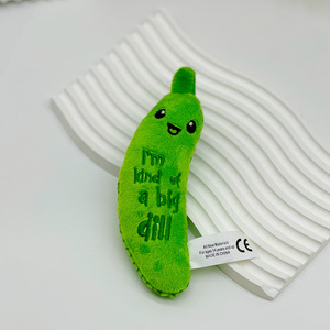 Juguete masticable de pepino verde ecológico al por mayor, rompecabezas interactivo sostenible, suministros para mascotas de algodón para mascotas - Product Image 5