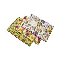 Cuadernos Ecológicos con Encuadernación Cosida y Estampado Floral Elegante, con 50 Hojas y Cubierta de Papel para Tomar Notas, Ideales para Estudiantes
