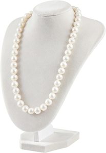 Présentoir à bijoux en bois pour bracelets, avec buste de mannequin en velours de luxe personnalisé et support solide en flanelle blanche - Product Image 4