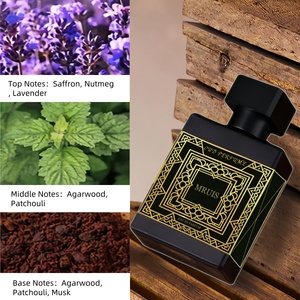Vente en gros de parfum arabe Eau de parfum de haute qualité 50ml pour hommes Vaporisateur pour le corps Parfum longue durée pour hommes Arabie saoudite Dubaï Moyen-Orient - Product Image 4