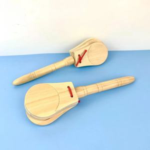 Castañeta de Madera Española con Mango para Niños, Instrumento de Percusión Orff, Venta al por Mayor de Fábrica - Product Image 2