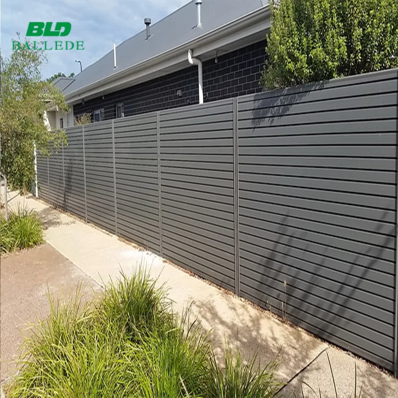 Guter Preis Aluminium Gartenzaun für Vorgarten Custom Black Horizontal Zaun Kanada Sicherheit Datenschutz Aluminium Zaun Panels