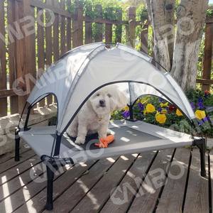 CanboPet Tente Oxford double couche pour chien de marche Lit pour chiens de taille moyenne et grande avec auvent Lit surélevé en fer pour chien de compagnie - Product Image 2