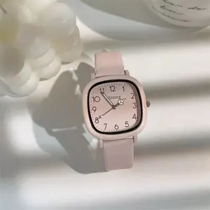 wholesale Creative Art Lovely Watch Women's Leisure Fashion simple girl's Candy colored quartz watch for women