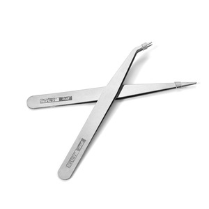Stainless Steel Tweezers Set Pointed And Bent Tips For Jewelry Making Diy Craft <b>Tools</b> - Product Image 1