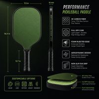 Raquette de pickleball professionnelle en fibre de carbone brute T700, épaisseur 13 mm, corps large, noyau de propulsion léger