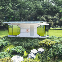 Capsule spatiale intelligente personnalisable, mini-maison Airbnb avec mobilier, maison capsule spatiale