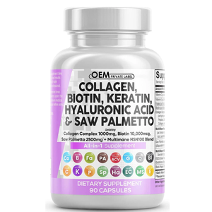 תווית פרטית גלולות קולגן 1000 מ "ג ביוטין 10000mcg קרטין ראה פלאמטטו חומצה היאלורונית dht חוסם עם חומצה פולית ויטמין <span class=keywords><strong>e</strong></span> - Product Image 1