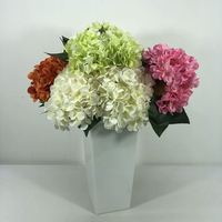 Z-0232 Bunga Buatan Cantik Berwarna-warni, Bunga Hydrangea Sutra Buatan yang Lebat