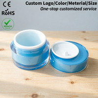 Pot en plastique PET à large ouverture pour crème hydratante et masque facial, personnalisable, coloré, 20g, 30g, 50g, 100g, pour soins de la peau, portable, pour crème tonifiante
