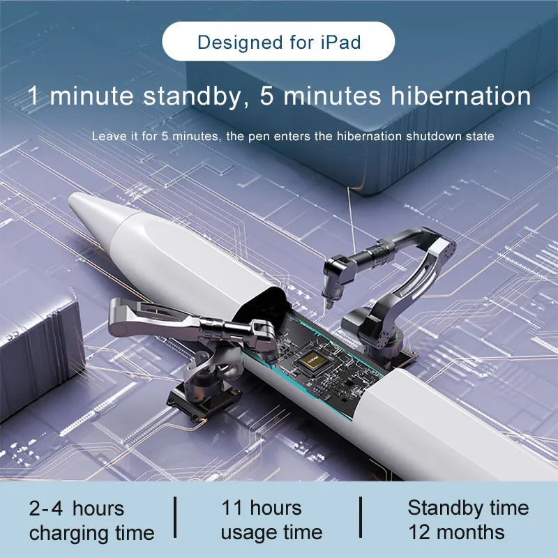 Новое обновление ID762 Магнитная Беспроводная зарядка отклонение ладони Тонкий Логотип активная сенсорная ручка для Apple 2 Gen карандаш Ipad стилус