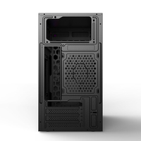 Boîtier d'ordinateur de bureau professionnel, châssis personnalisé MicroATX, tour moyenne en acier, avec fenêtre latérale, prix d'usine