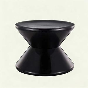 Taburete Bajo de Diseño Lazy Space para el Hogar, Sala de Estar, para Cambiar Zapatos, Taburete Nórdico Creativo de Plástico con Forma de Reloj de Arena - Product Image 3