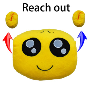 Emoticon Vòng đệm gối đồ chơi sang trọng tùy chỉnh sang trọng gối bán buôn Tùy chỉnh hình dạng nhồi bông sang trọng gối mềm - Product Image 6