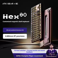Clavier mécanique de jeu ATK Hex80, clavier filaire à commutation à chaud, Gasket, RGB, 8000Hz, RT 0.005mm, aluminium personnalisé, e-sport