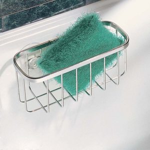 Sink Caddy Brush Storage Shelf Drain Rack <strong>Soap</strong> <strong>Holder</strong> Adhesive Kitchen Bathroom Bathtub Countertop Organizer Sponge <strong>Holder</strong> - Product Image 2