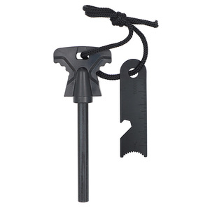 Allume-feu papillon d'extérieur en magnésium avec grattoir et ouvre-bouteille, outil de survie, grand silex massif - Product Image 1