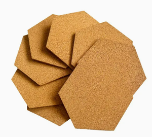 Tuiles hexagonales en liège autocollantes |   Peut être utilisé comme tableaux d'affichage muraux, panneaux décoratifs en liège à faire soi-même - Product Image 3