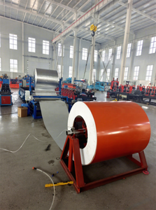 Machine de formage de tuiles en acier à vitesse rapide et continue avec moteur central et composants de roulement, 70 m/min, pour la fabrication de tôles de toiture - Product Image 1