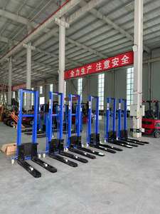 מלגזה חשמלית ניידת עם טעינה עצמית, גובה הרמה 1.3 מטר/1.6 מטר, קיבולת 1000 ק\\\"ג, מחיר נמוך - Product Image 2