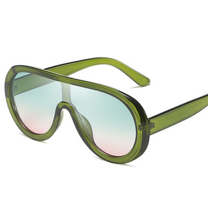 Lunettes de soleil surdimensionnées rondes colorées avec logo personnalisé, style vintage, pour femmes et hommes, monture large, protection UV400 - Product Image 4