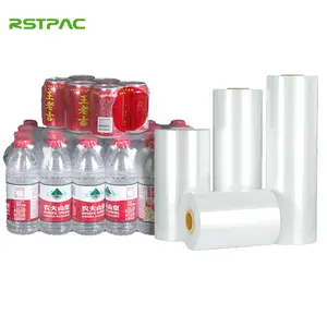 बोतलों के लिए गर्म बिकने वाली लाल हीट श्रिंक रैप पैकिंग मिनरल वाटर बोतल