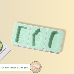 Meilleures ventes en ligne moule à crème glacée maison Popsicle Diy boîte de cubes de glace glacée Sorbet boîte de glace maison Popsicle - Product Image 2