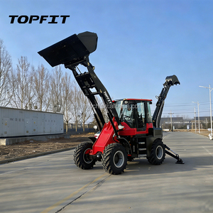 Retroexcavadora TOPFIT de Alta Eficiencia con Motor Diésel y Cucharón de 1m³ para Carga y Cosecha de Patatas en Agricultura - Product Image 1