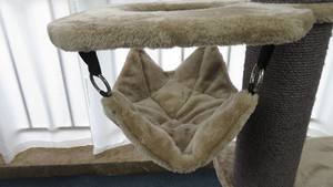 Longnew पालतू नए Katzenbaum बिल्ली पेड़ बड़े बिल्ली ट्री टॉवर झूला बिस्तर - Product Image 5