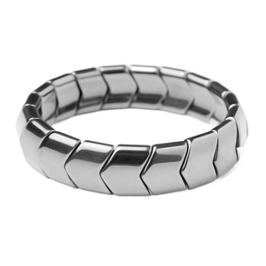 Nouvelle mode haute polonais hématite bracelets d'énergie magnétique pour hommes et femmes classique vague boule forme Nature bijoux - Product Image 1