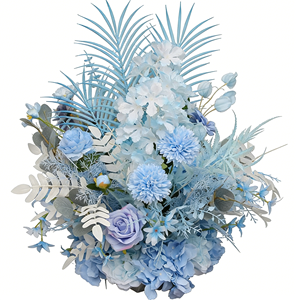Flores Artificiales al por Mayor, Camino de Mesa de Eucalipto de Seda para Bodas, Centros de Mesa para Decoración de Bodas - Product Image 6