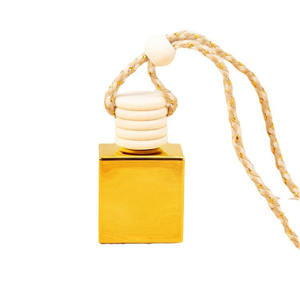 10MLScented Essential Oil <b>Diffuser</b> Flat square Colored Aromatherapy Air Freshener Hanging Glass <b>Car</b> Perfume <b>Bottle</b> - Product Image 2